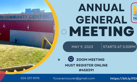 False Creek Community Association AGM<br>Tuesday May 9